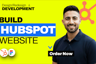 design a professional hubspot website with hubspot cms and crm setup
