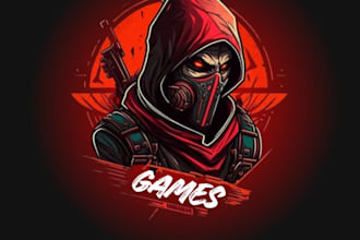 create a initials gaming logo design