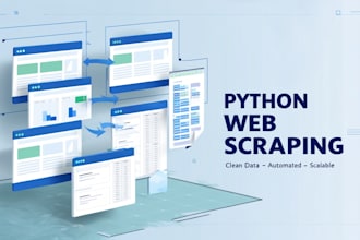 set up python scraper for web and data scraping