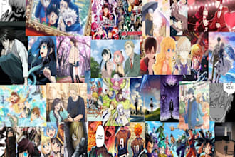design eye catching anime youtube thumbnails