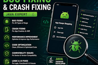 fix android app bugs crashes errors in java XML