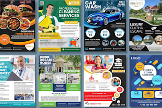 create a clean and professional business flyer design