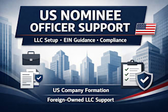 help with US nominee officer service and llc company setup support