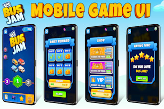 design professional game UI and assets for mobile  and pc game