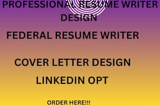 offer you a career coach, cover letter, linkedin opt
