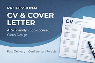 create a CV and a cover letter