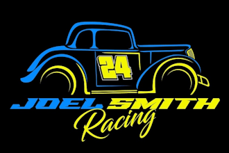 design luxury car racing logo with free source file