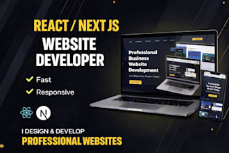 build a professional react or next js website