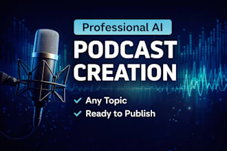 create a professional ai generated podcast episode on any topic
