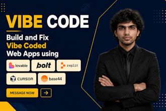 build and fix vibe coded web apps using lovable, bolt, replit, and cursor