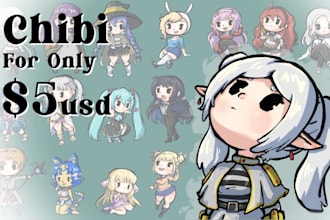draw a cute chibi character