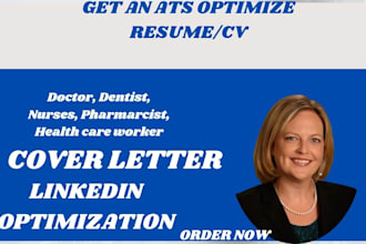 write ats optimized healthcare medical and nursing resume CV cover letter