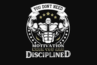 design a custom physical fitness, gym, and health logo