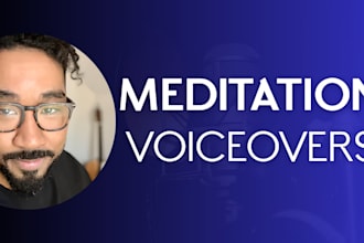 do a guided meditation, affirmation, or yoga voice over