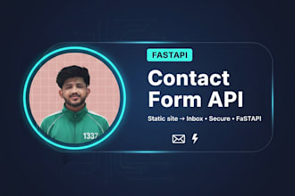 make your contact form send email with fastapi