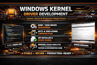 build, debug, and fix windows kernel drivers using windbg
