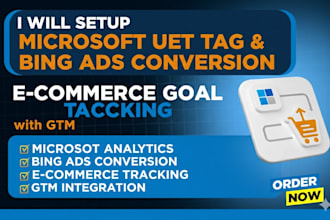 setup microsoft bing ads uet tag via GTM