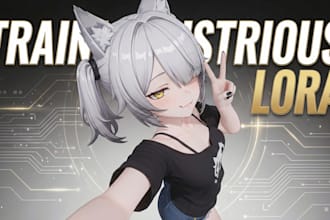 train your character lora for pony or illustrious