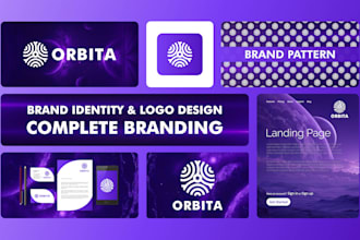 design corporate brand identity, logo and branding kit