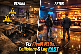 fix broken fivem mlos, collision issues, glitches and server lag fast