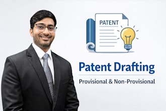 draft professional provisional and non provisional patent applications