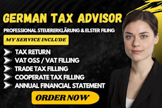 prepare your german tax return, steuererklarung, elster filling by steuerberater