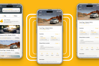 build car rental app car rental booking car app rideshare app, uber clone turo