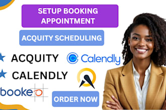 set up acuity scheduling, square, booking appointments, calendly