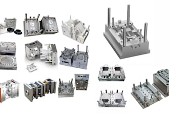 design plastic parts and injection mold for mass production