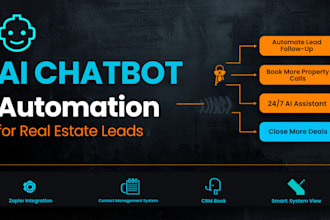build ai chatbot with zapier for real estate leads follow up and booking