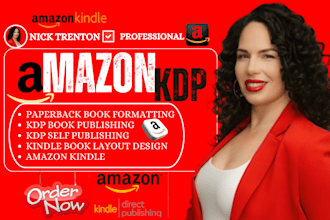 upload book for amazon KDP kindle ebook publishing proofread kdp book formatting