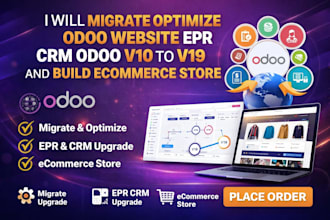develop, customize odoo website, odoo crm, design redesign framer website