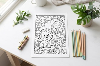 create custom ai coloring pages for kids and adults
