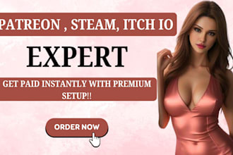 do patreon page setup professionally ai fanvue, patreon promotion, steam store