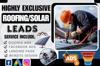 generate live transfer fresh roofing leads and solar leads through facebook ads