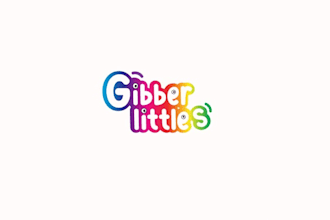 design cute furry little children books logo