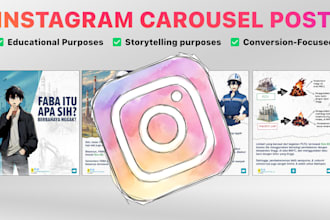 create instagram carousel posts with copywriting for marketing