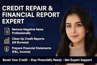 repair your credit report remove negative items and prepare financial statement