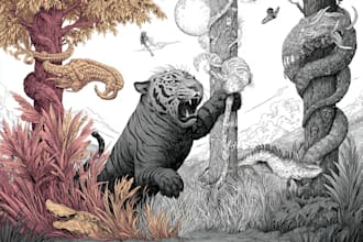draw, make illustrations and any drawing you ask