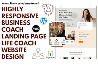 build business coaches website life coaches career fitness coaches website