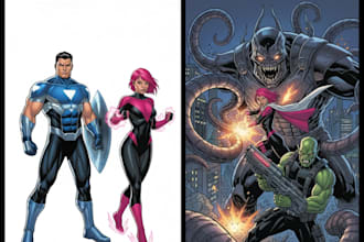 design characters and comic books