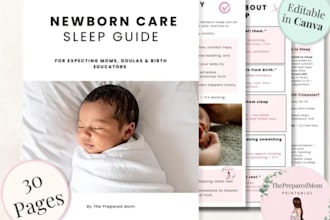 design canva parenting guide ebooks lead magnet editable parenting guide