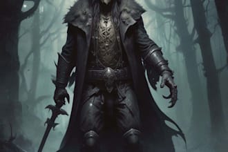 create horror character art monsters creepy illustrations