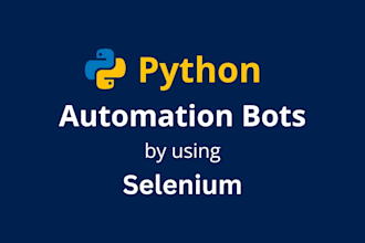 build selenium bots for web automation