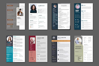 make clean and attractive cv resume design