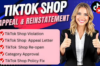 fix tiktok shop suspension, appeal violations, and tiktok appeal letter