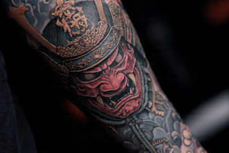 draw japanese traditional tattoo design