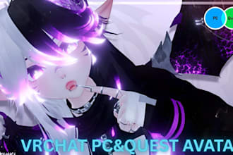 create a custom, optimized vrchat avatar for PC and quest