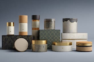 design skin care product label cosmetic packaging, design