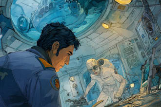 sci fi illustration and sci fi art